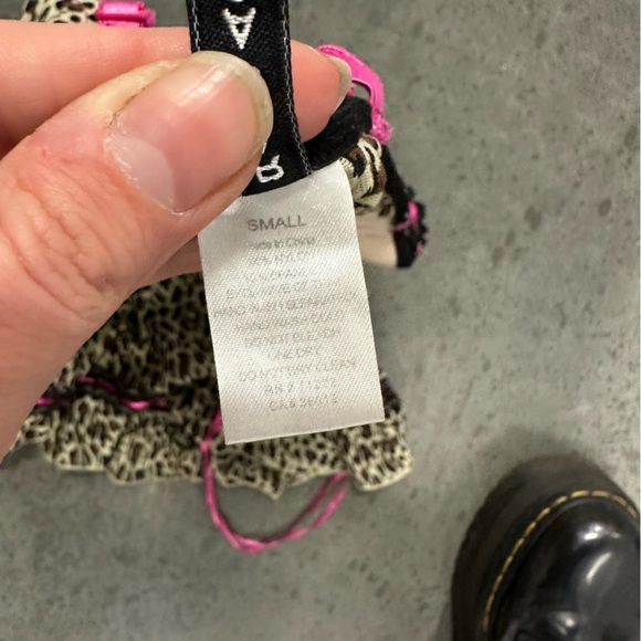 Y2K RAMPAGE Leopard Mesh Slip Small - Picture 4 of 5